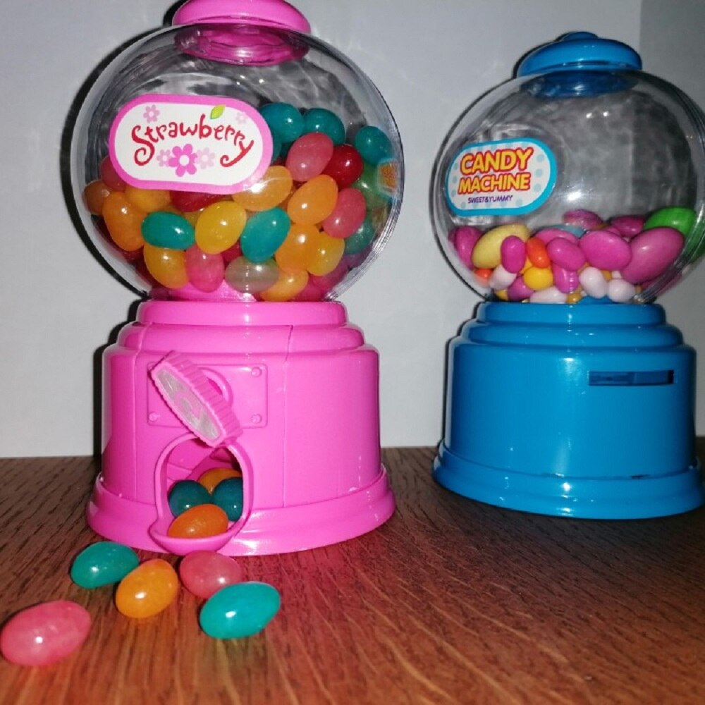 Doce fofo para crianças mini máquina de doce dispensador de moedas economia de dinheiro caixa de doces para bebês natal aniversário melhor presente para crianças