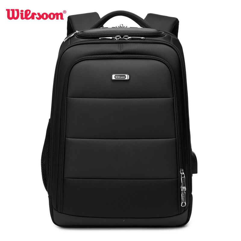 WIERSOON 2022 Men Backpacks 15.6inch USB Charging Laptop Backpack School Backpack For Men For Teenager