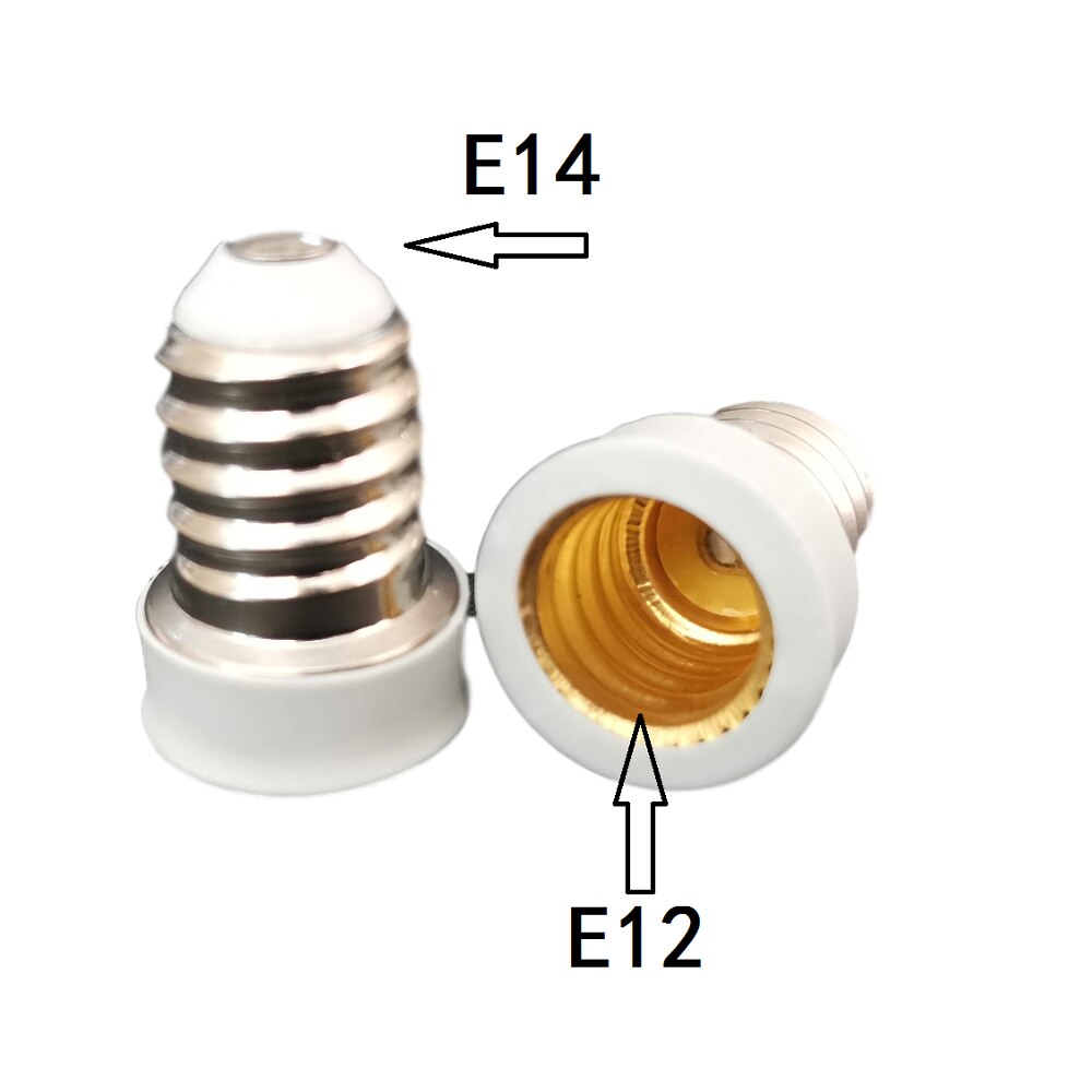 E10 e12 e14 to g9 mr16 e27 lampeholderkonverter 110v 220v adapter til basestik til led-lampe majspære: E14 to e12