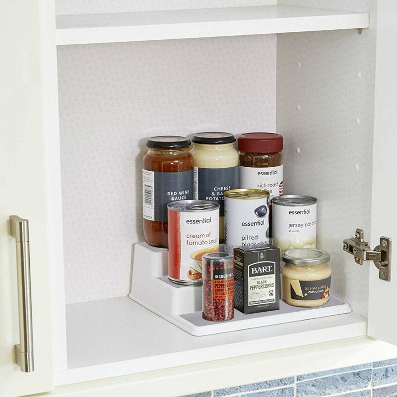 Home Kitchen Pantry 3 Layers Cabinet Organizer Storage Shelf Spice Jar Rack Shelf Organizer Bathroom Accessories Shelves
