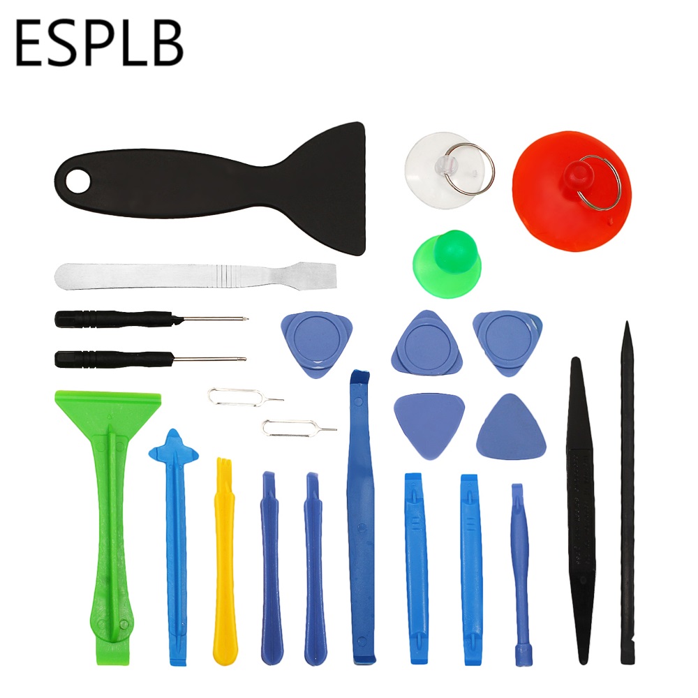 ESPLB Opening Tool Kit 25 in 1 Mobiele Telefoon Reparatie Schroevendraaier Set Demonteren Gereedschap voor iPhone/iPad Tablet Laptop