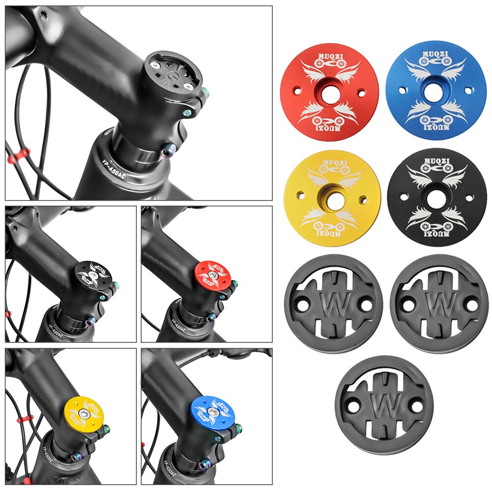 Mountainbike Stuurpen Top Cap Computer Houder Snelheidsmeter Beugel Muqz Fiets Accessoires Voor Garmin Bryton Wahoo