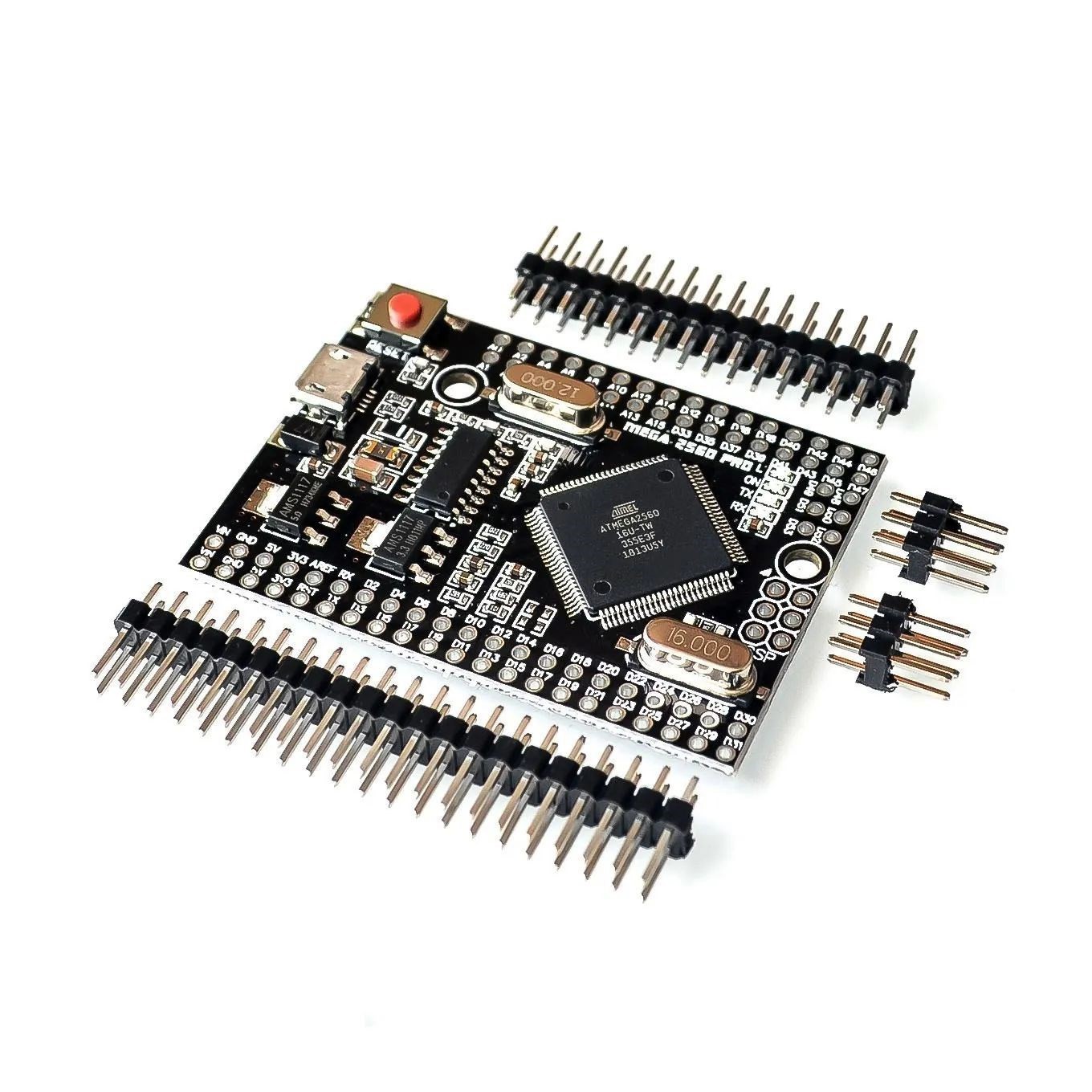Mega 2560 mega 2560 r3 ( atmega 2560-16au ch340g)  avr usb-kort udviklingskort mega 2560 pro til arduino udvidelseskort diy-sæt: Mørkegrøn