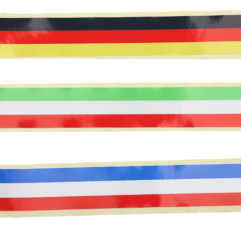 1pc polkupyörän rungon koristetarra 3- väriä lippu hana heijastava tee itse mtb pyörä modifioitu tarra pyöräily runko tarra