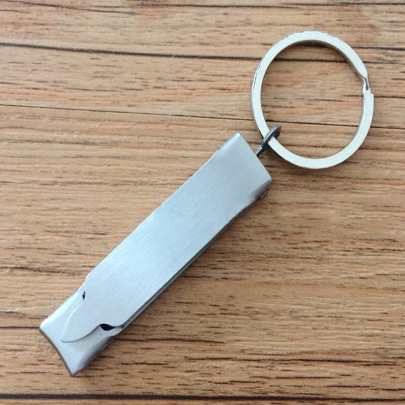 1pc ultratunna hopfällbara nagelklippare för hand och tå, skärtrimmer, rostfri nyckelring