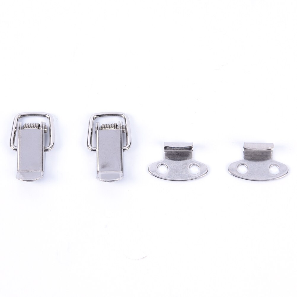 2 Pcs/lot Stainless Steel Box Buckle 28mm Length Spring Loaded Draw Toggle Latch Latch With Excellent Anti-corrosion Properties