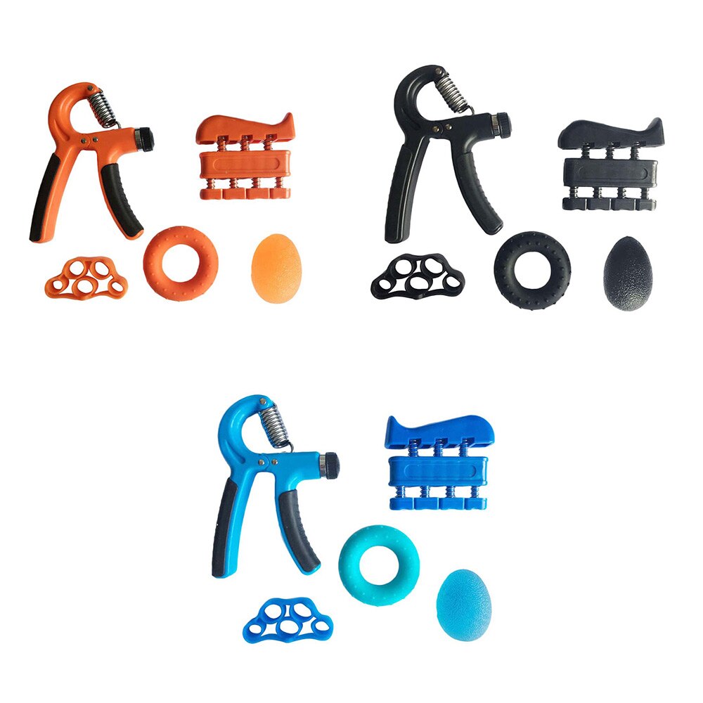 Hand Gripper Grip Finger Stretcher Silicone Strengthener Finger Resistance Bands Hand Extensor Exercise Strength Train Tool Set