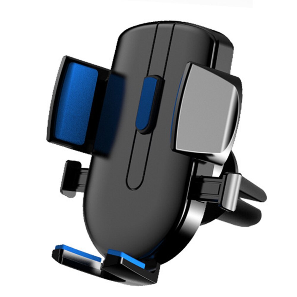 Auto Telefoon Houder Air Vent Gps Houder Universele Voor Mobiele Mobiele Telefoon Gps Clip Mount Houder Stand Flexibele Auto Ondersteuning: Blauw