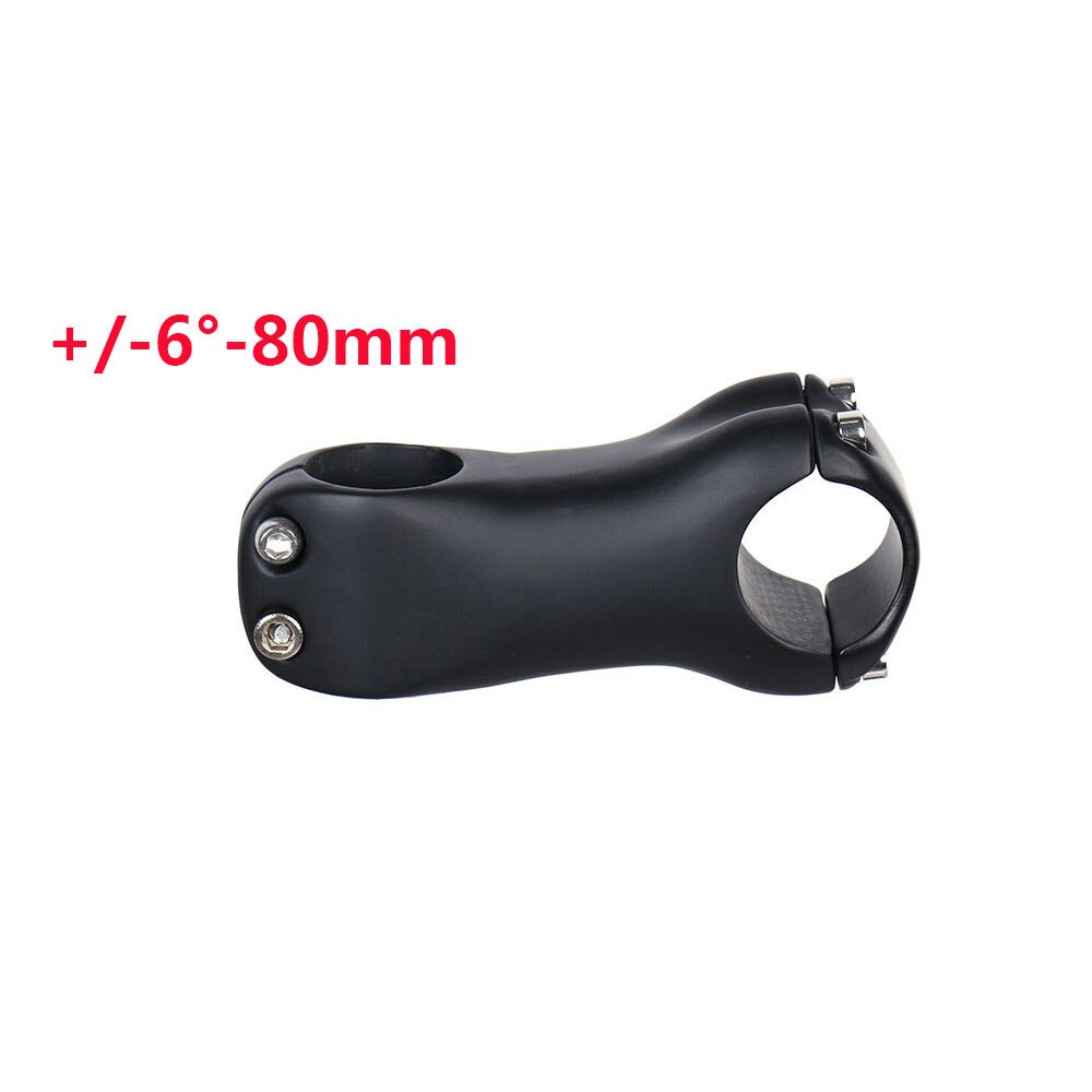 ELITA ONE Bicycle Stem Carbon Fibre MTB/Road Bike Stem 6/17 Degree 31.8MM Handlebar Stem UD/Black 70-130mmmm: 6Degree80mm-2102