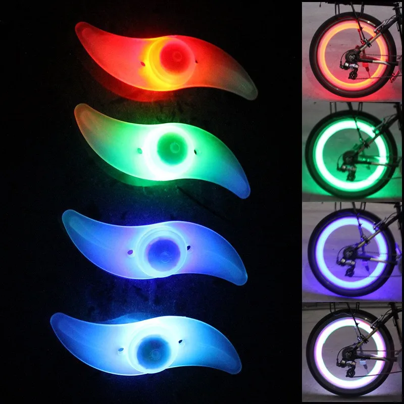 Luz para radios de rueda de bicicleta, luces para neumáticos, 3 modos, LED, resistente al agua, advertencia de seguridad para bicicleta, fácil de instalar, accesorios para bicicleta con batería