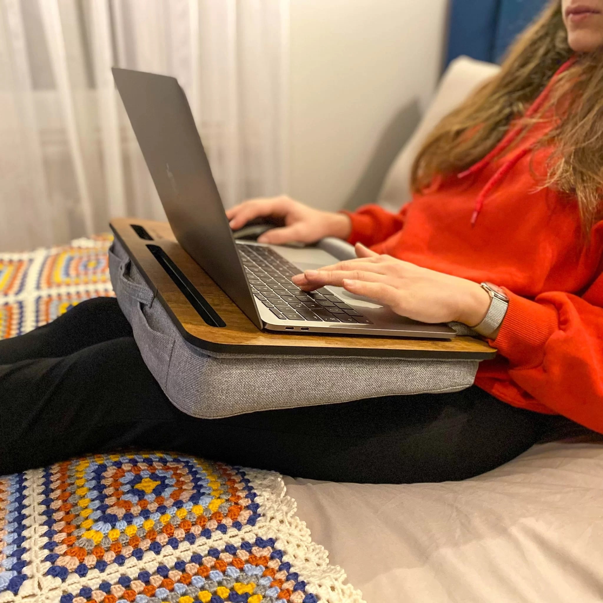 Support de coussin pour ordinateur Portable, moderne, en bois, Lapdesk, PC, tablette, téléphone, dessin, Table de lecture