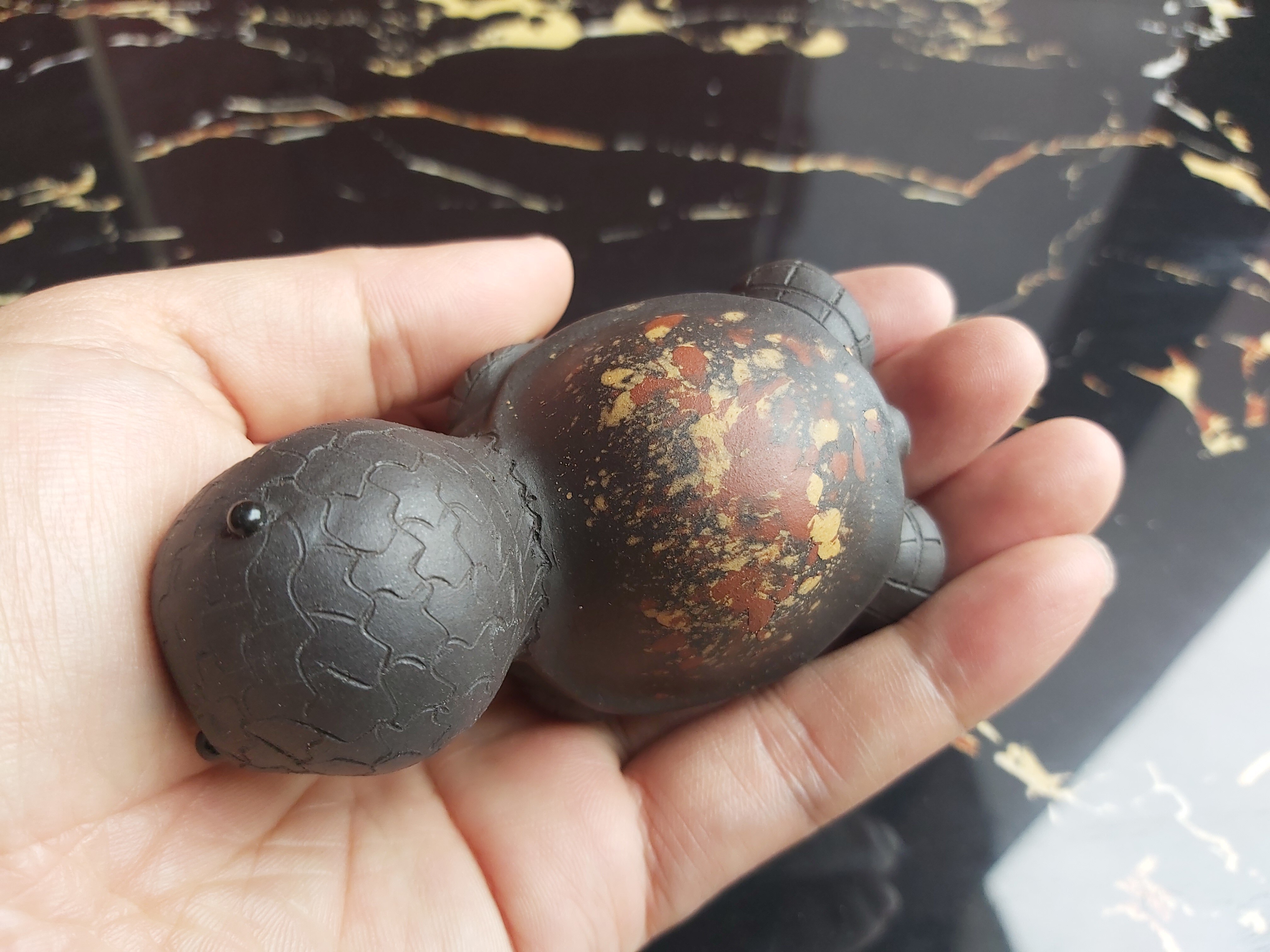 Cute tortoise shell decoration carved carving statues Toy tea pet turtle status sculpture Meditation lovely