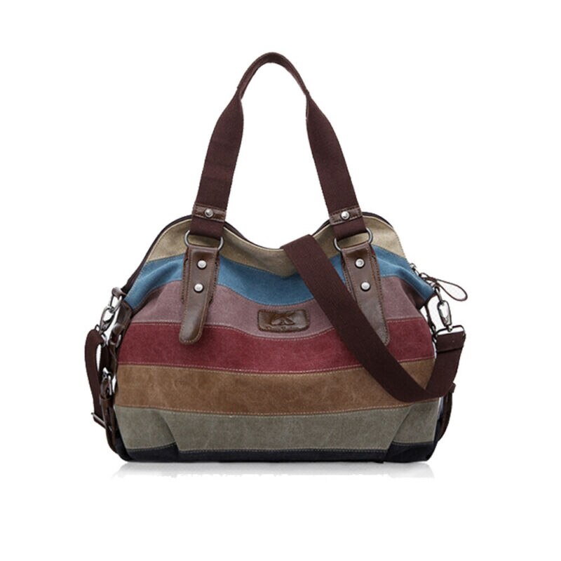 Più nuovo Donne di Arrivo Messenger Bag Cuciture di Colore Della Chiusura Lampo Chiusura Anti-Theft di Usura-Resistente e Durevole Sacchetto di Mano Grande Capacità: Default Title