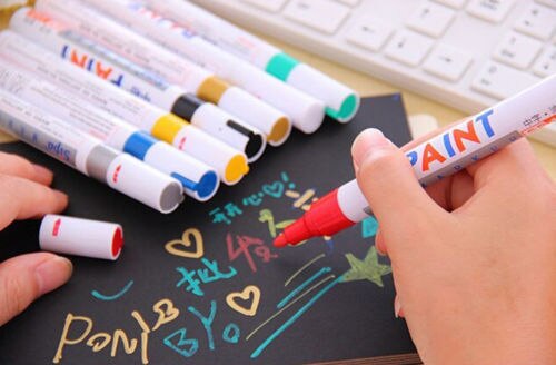 Universal Waterproof Permanent Car Tyre Tread Rubber Paint Marker Pen
