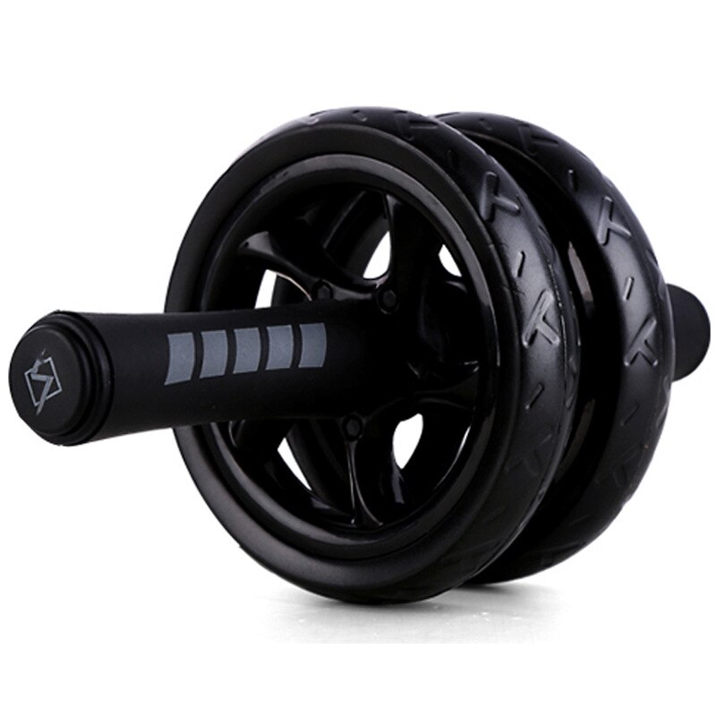 Roue abdominale silencieuse, corde à sauter, avec tapis pour exercices abdominaux, accessoires de musculation X61B: Black 01