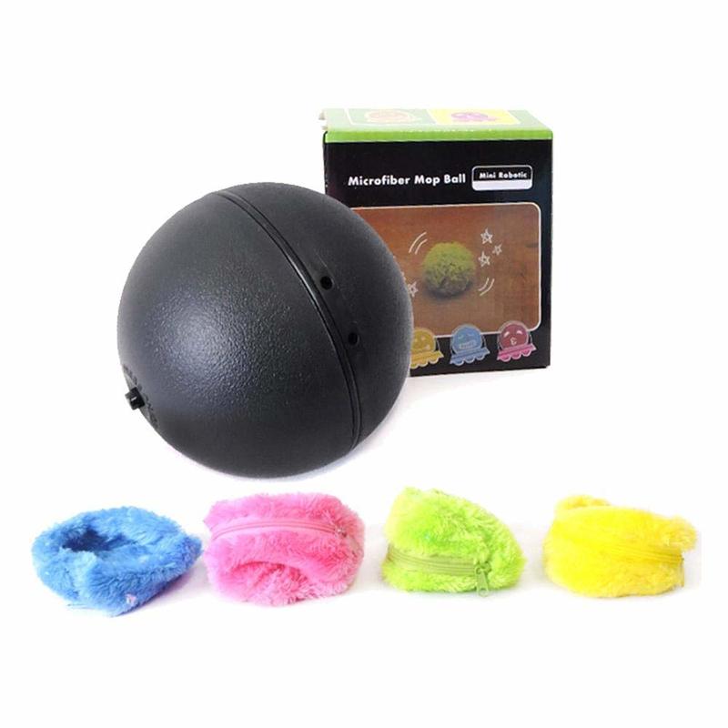 Dog Cat Pet Interactive Toy Mop Robot Ball Practical Magic Toy Nontoxic Safe Automatic Roller Ball Magic