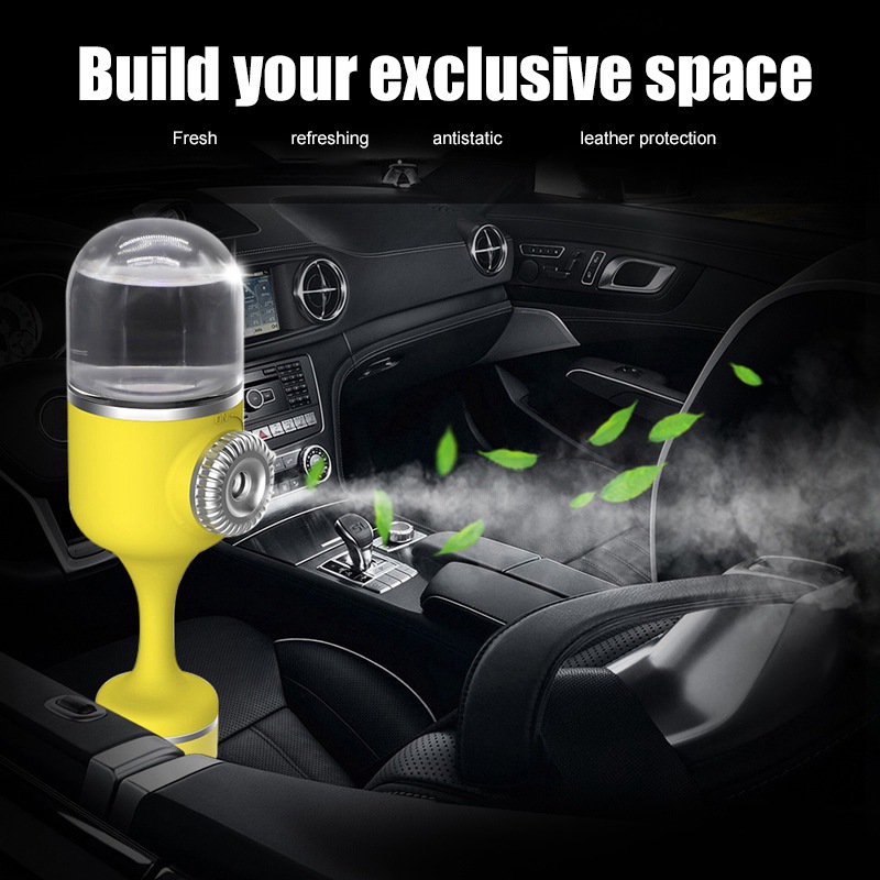 Multifunction Car Aroma Humidifier USB Charger Humidifier Purifier Ultrasonic Mini Air Humidifier with LED Light