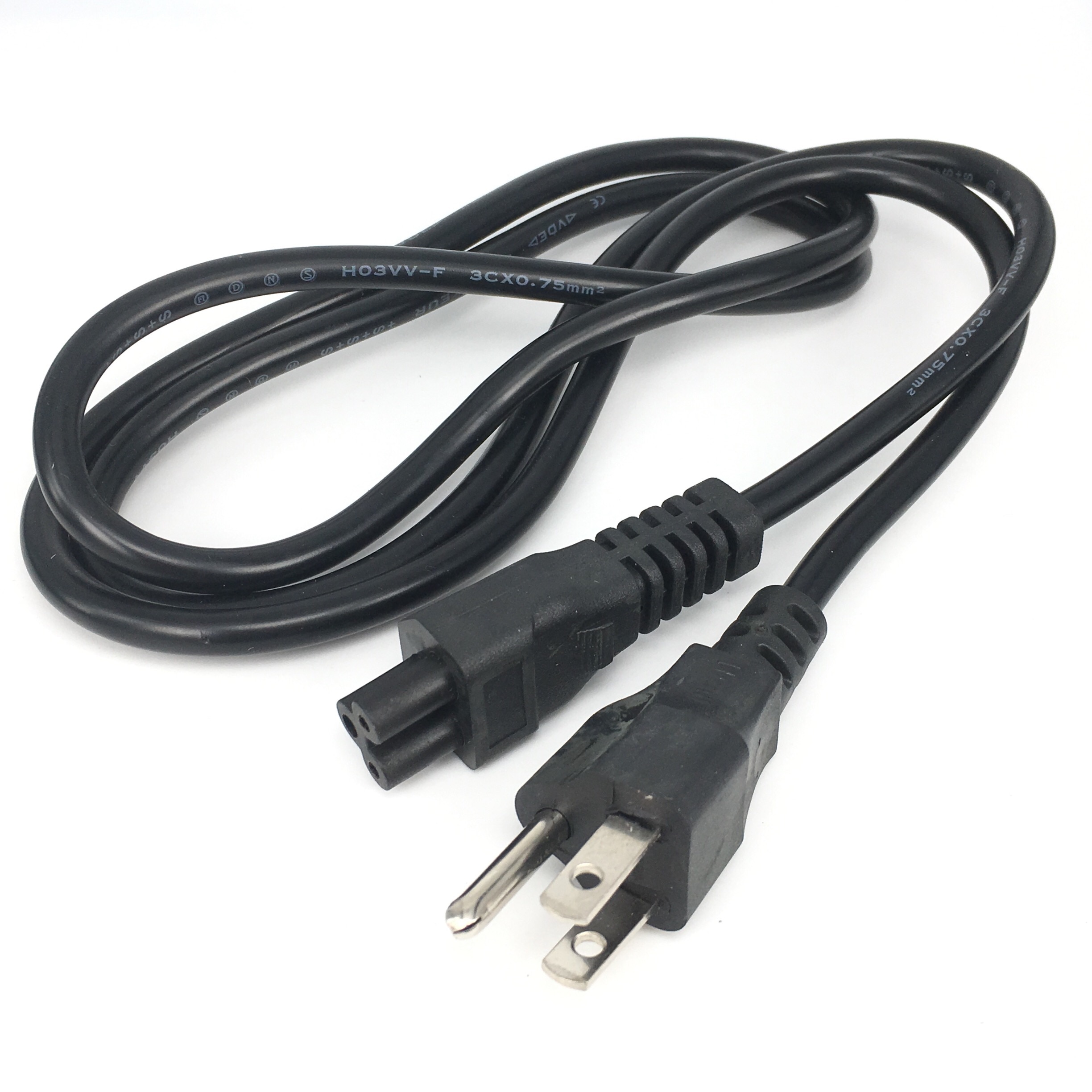 USA Power Cable 1.5m 3 Prong USA IEC C5 Power Extension Cord For HP Dell Lenovo Notebook Laptop LG TV