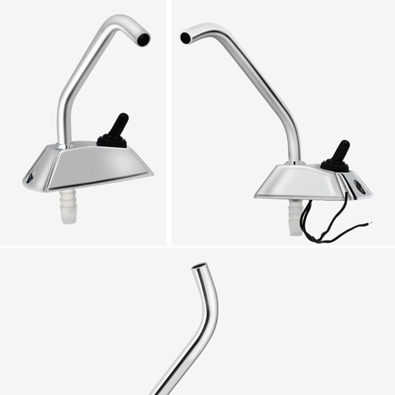 12V Water-Tap Stainless Steel Kitchen Sink Faucet Electrically Controlled Faucet Rotatable RV Boat Faucet