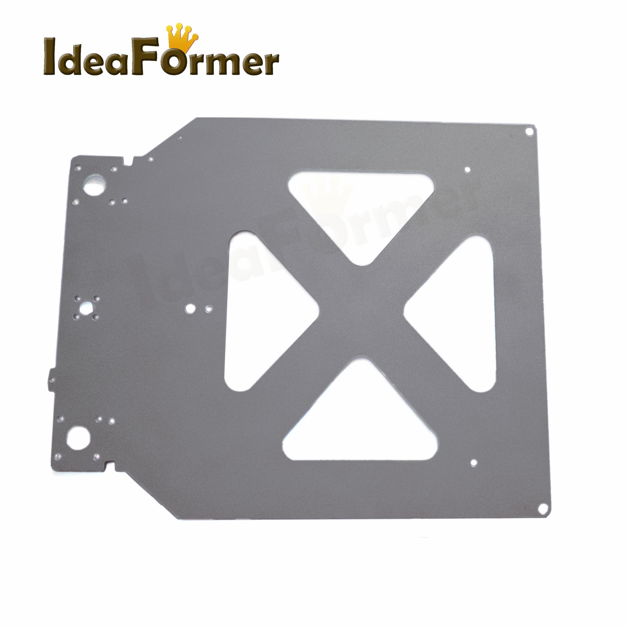3D Printer Parts UM2 Z Table Base Plate Platform Bracket Supporting (with 4 triangle holes inside) Heating Bed Aluminum Plate.