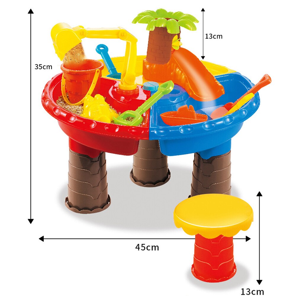 Zomer Baby Speelgoed Zand Water Spelen Strand Tafel Interactieve Strand Water Spelen Speelgoed Zand Dune Tool voor Kinderen Educatief Speelgoed