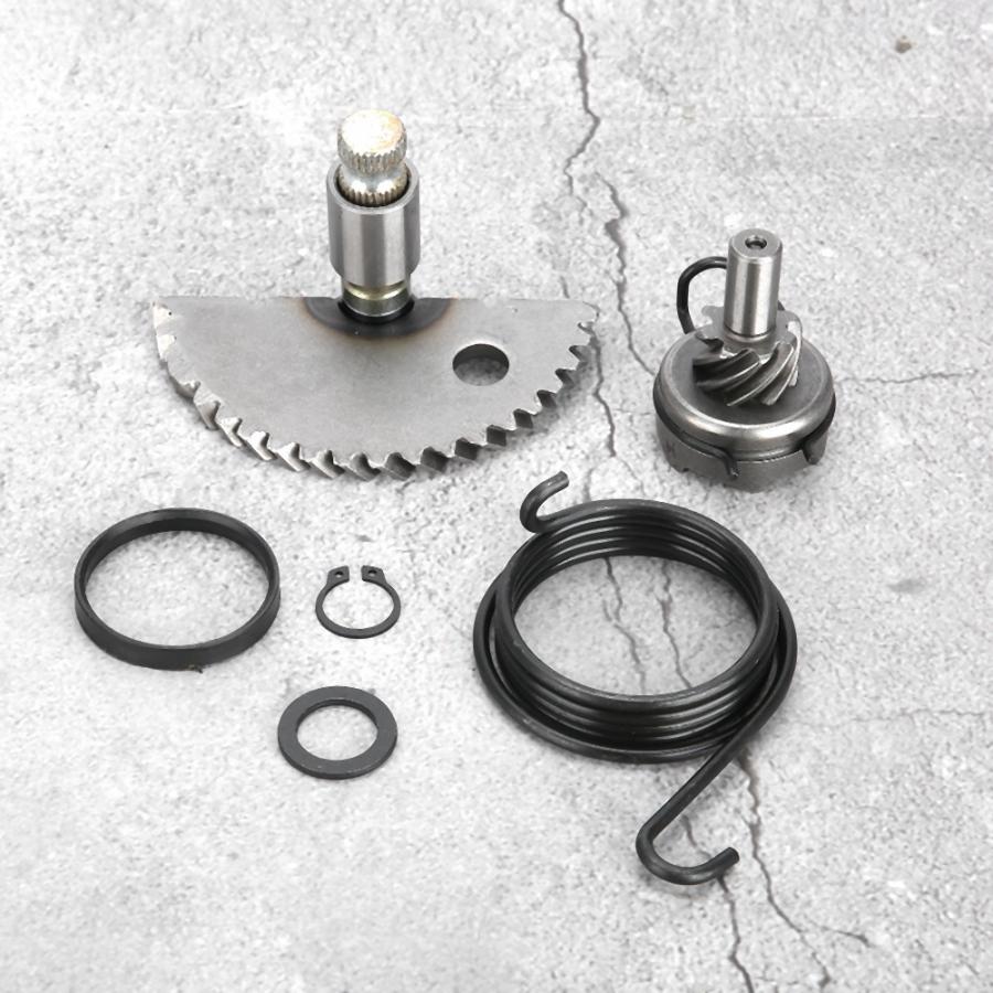 Eje de arranque de aluminio para Motocicleta, conjunto de engranaje tensor para GY6, 50CC, 80CC, 139QMB, Scooter, ciclomotor