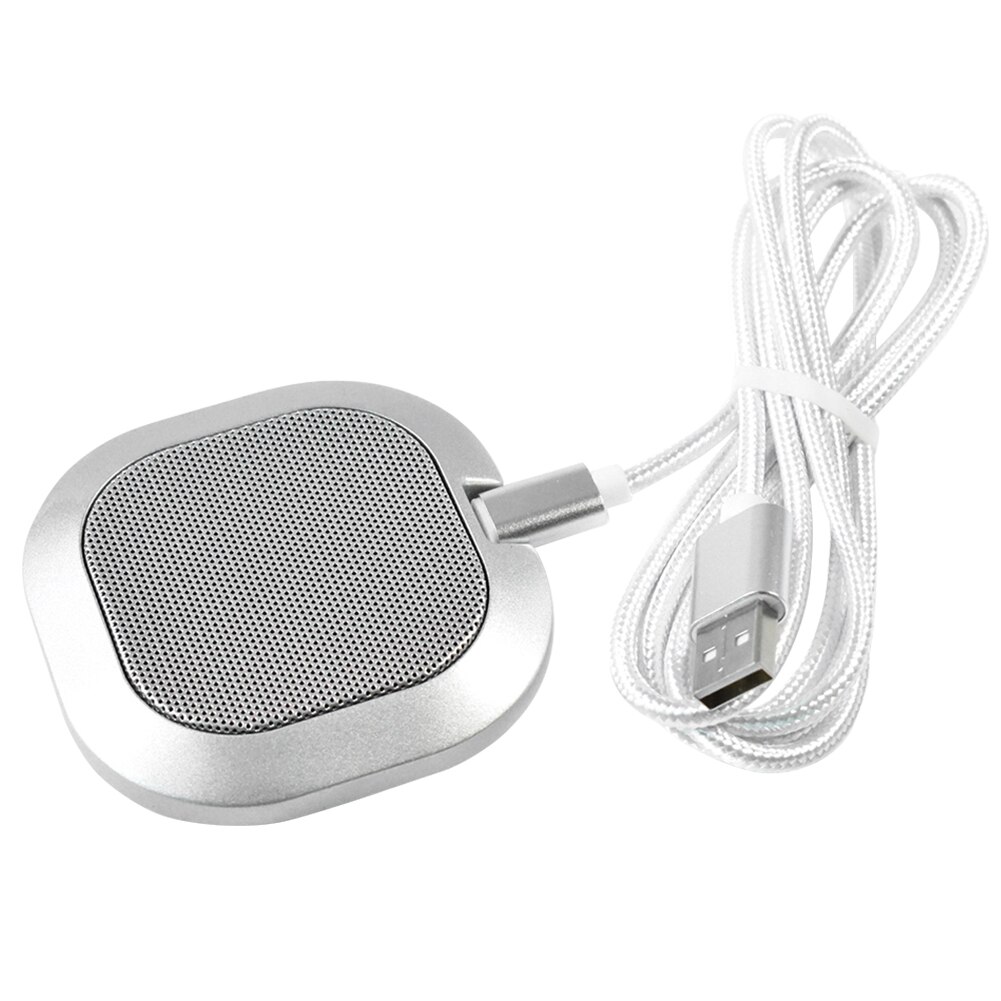 -40dB High Sensitivity Table Omnidirectional Microphone Plug And Play Desktop Computer USB Home Office Handsfree Call Interview