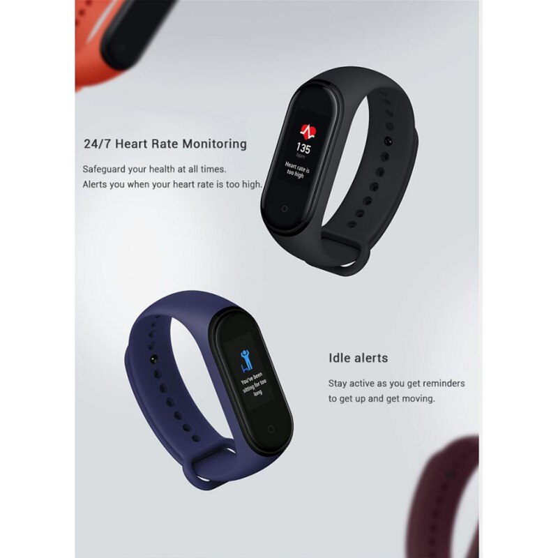 Pulsera inteligente M4 a prueba de agua con sensores corporales y Bluetooth PK Mi Band 4