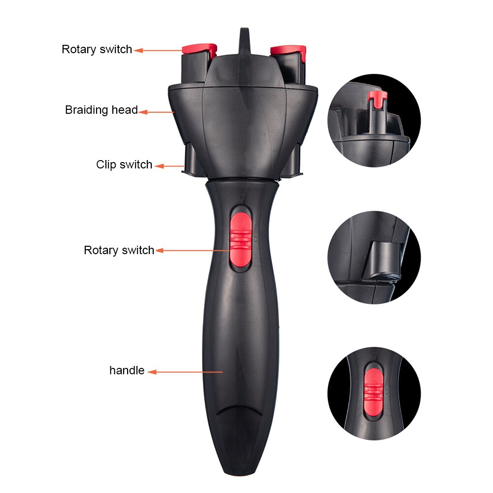 Haar Vlecht Automatische Apparaat Linnen Bloem Kleur Braid Automatische Haarlok Apparatuur Snelle Elektrische Product Diy Hoofd Gevlochten Gadgets