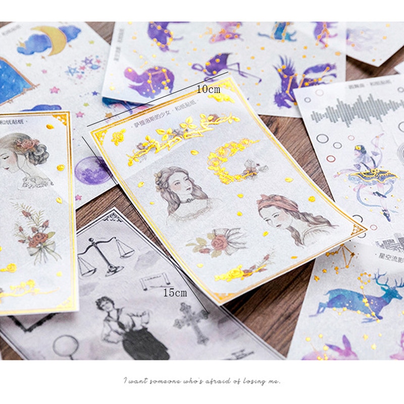 3pcs/pack Retro Girl Feelings DIY Album Stickers for You Kawaii Boullet Journal Sticker Stationery Materiales Escolares