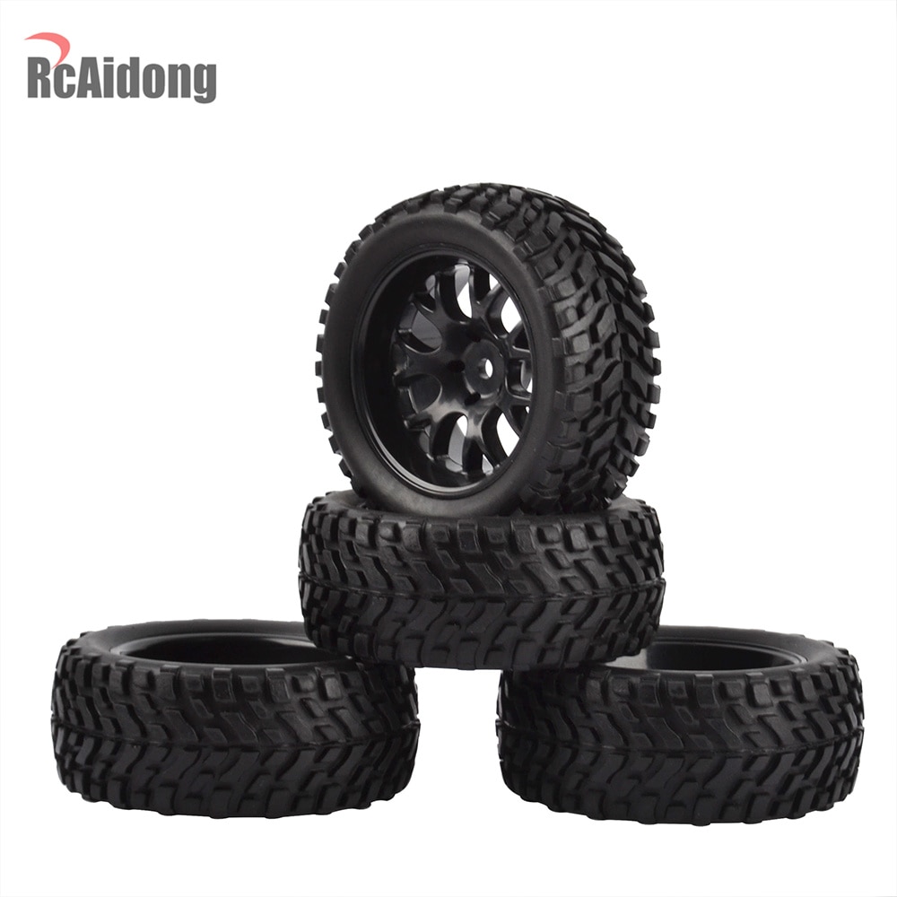4PCS RC Car Tires - Rubber Off-road Wheels for Traxxas Tamiya HSP HPI Kyosho RC On Road Cars