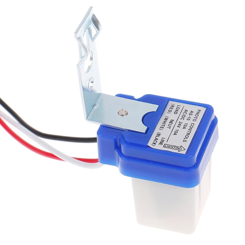 Fotocélula de encendido y apagado automático, controlador de interruptor de luz de calle, DC AC 220V 50-60Hz 10A, Control de foto, Interruptor de Sensor