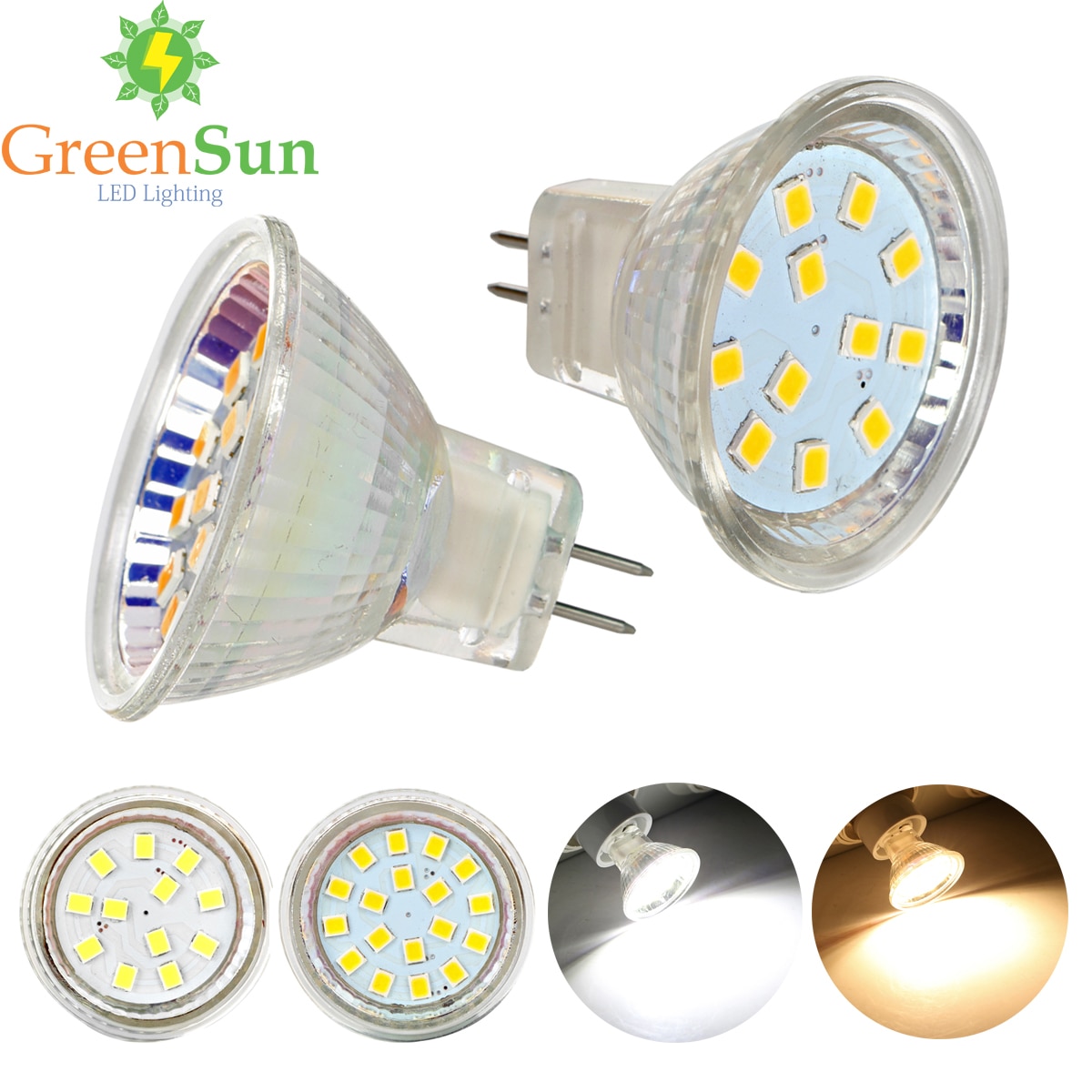Mr11 gu4 2835 smd led spotlight 3w 5w led lampe energibesparende led spot lampe kølig / varm hvid ac /dc 12-30v
