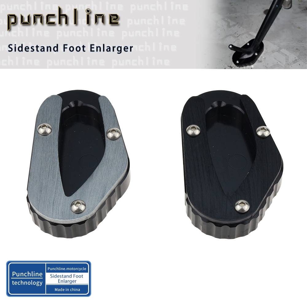 Fit Bonneville T120 T120 -2023 kickstand zijstandaard Voor TRIUMPH Bonneville T100 -2023 stand uitbreiding vergroter pad