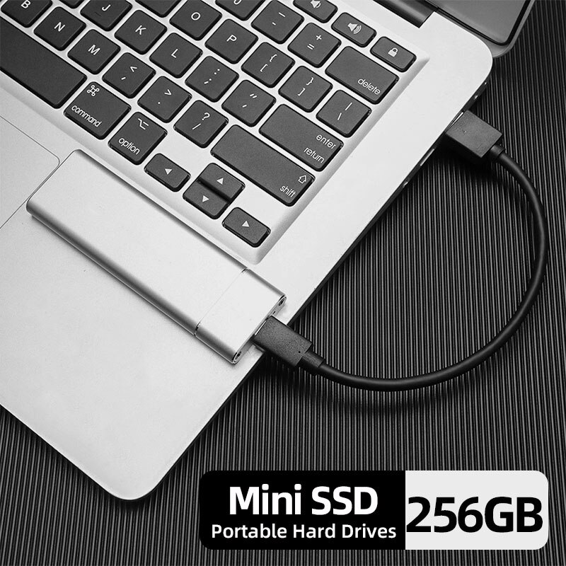 heoriady SSD 256GB Portable Solid State Drive USB 3.1 Gen 2 External Storage Compatible for Mac Latop/Desktop/Tablet