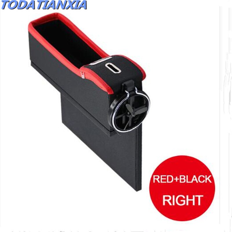 Auto Seat Gap Spleet Organisator Opbergdoos Voor Mazda 2 Mazda 3 Mazda 5 Mazda 6 CX5 CX-5 CX7 CX9 Atenza Axela: RED BLACK RLGHT