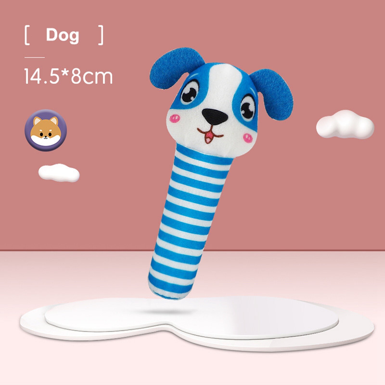 Newborn Baby Toys 0-12 Months Cartoon Animal Baby Plush Rattle Mobile Bell Toy Infant Toddler Early Educational Toys Bite Tool: F