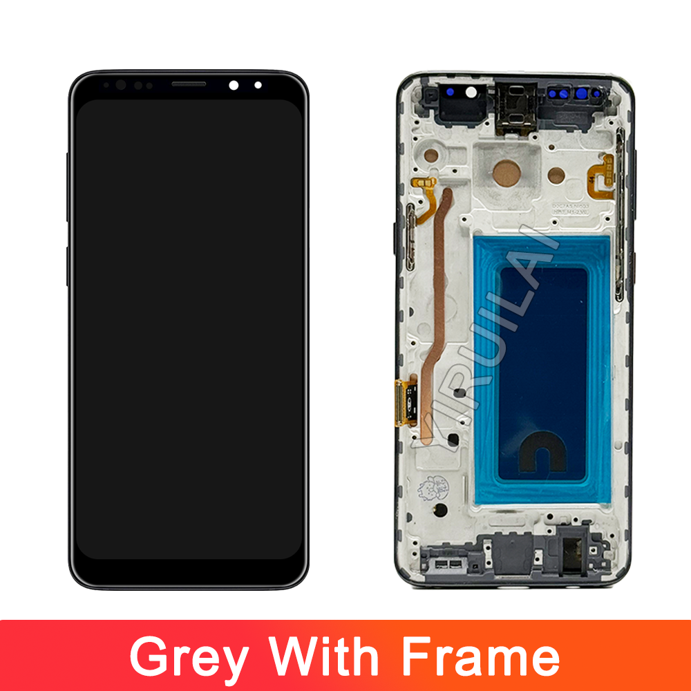 100% Tested Display For Samsung Galaxy S9 LCD With Digitizer Touch Screen Assembly SM-G960FD S9 G960 LCD with Frame Replacement: Khaki