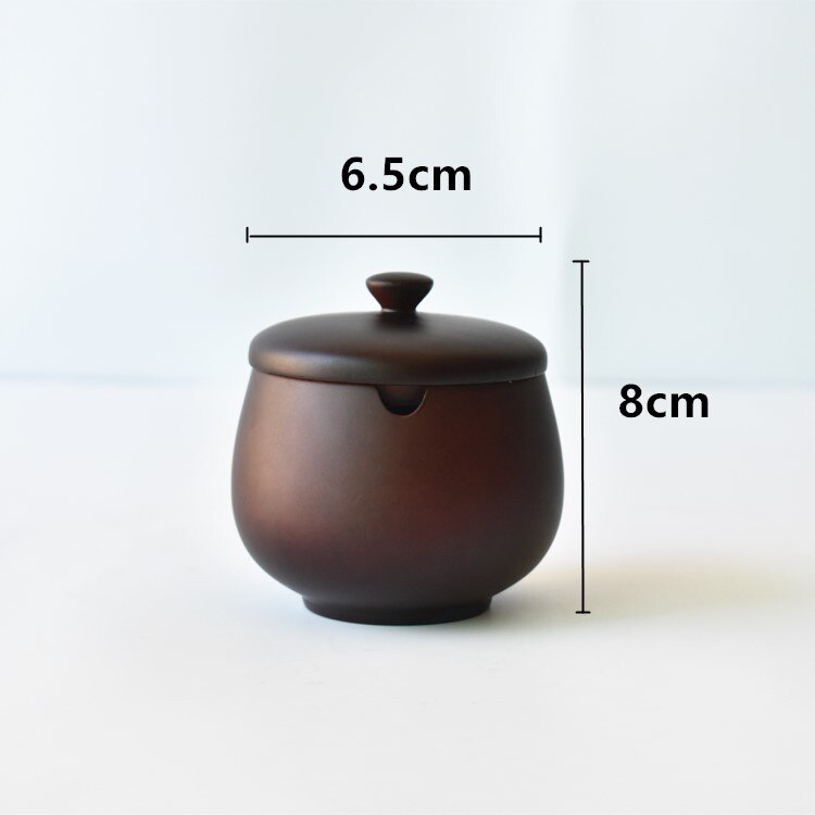 Azufaifo-Bote para sal de madera natural, bote para condimento con tapa, condimento para cocina, tres colores: C