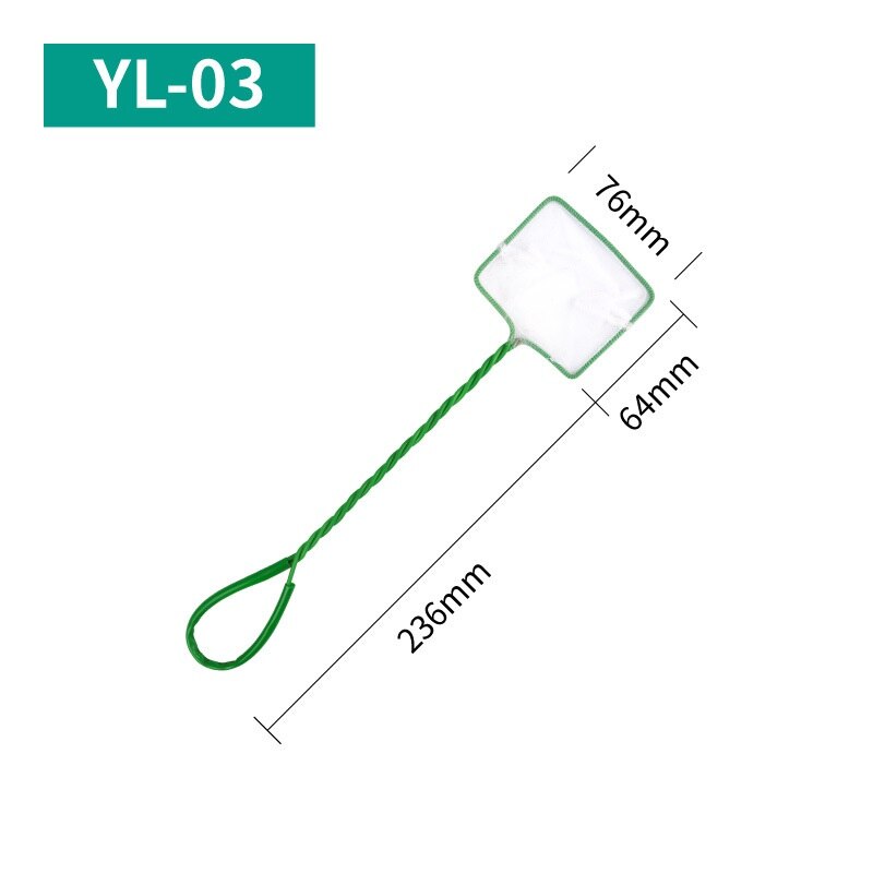 Aquarium Fish Net Fine Mesh Fishing Landing Net Fish Catch Nets Long Handle Fish Floating Objects Cleaning Tool: 30cm