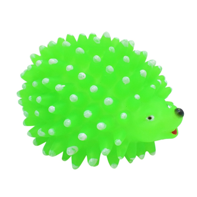Cute Hedgehog Ball Pet Squeak Toys Silicone Sound Play Dog Toys For Small Large Dogs Cats Puppy Teeth Molar Chew Toys 40JA2