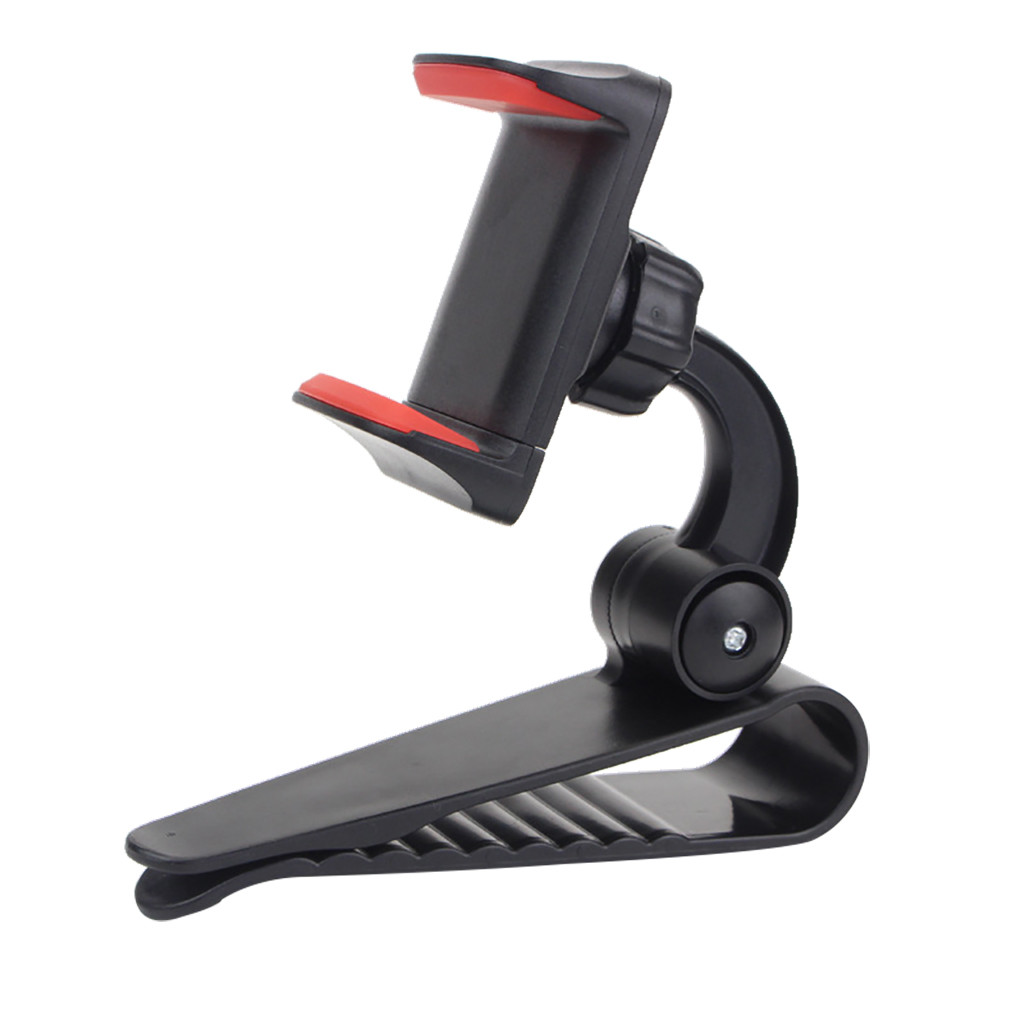 Parasol para coche con Clip, soporte para teléfono móvil con GPS, soporte giratorio de 360 ° para teléfono, Clip para salida de aire de coche, montaje # N: A