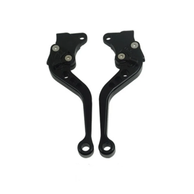 Manija de freno de motocicleta, palanca de freno de tambor de embrague CNC, modificación de motocicleta, juego de manillar ajustable para CG125: Negro