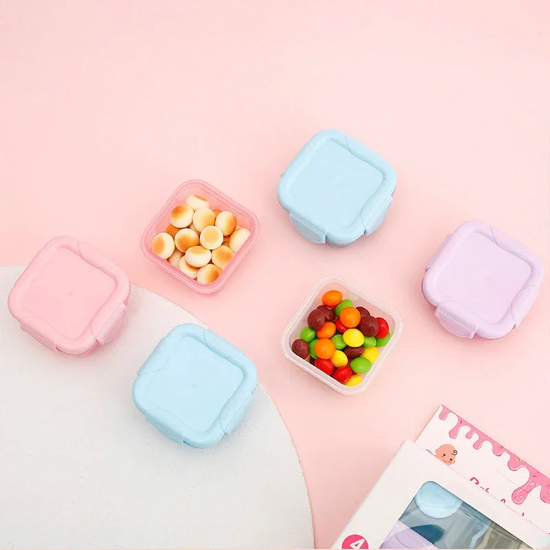 Caja de almacenamiento de cocina, pequeños contenedores de plástico, contenedor de almacenamiento de alimentos, caja sellada con calefacción refrigerada hermética a prueba de humedad