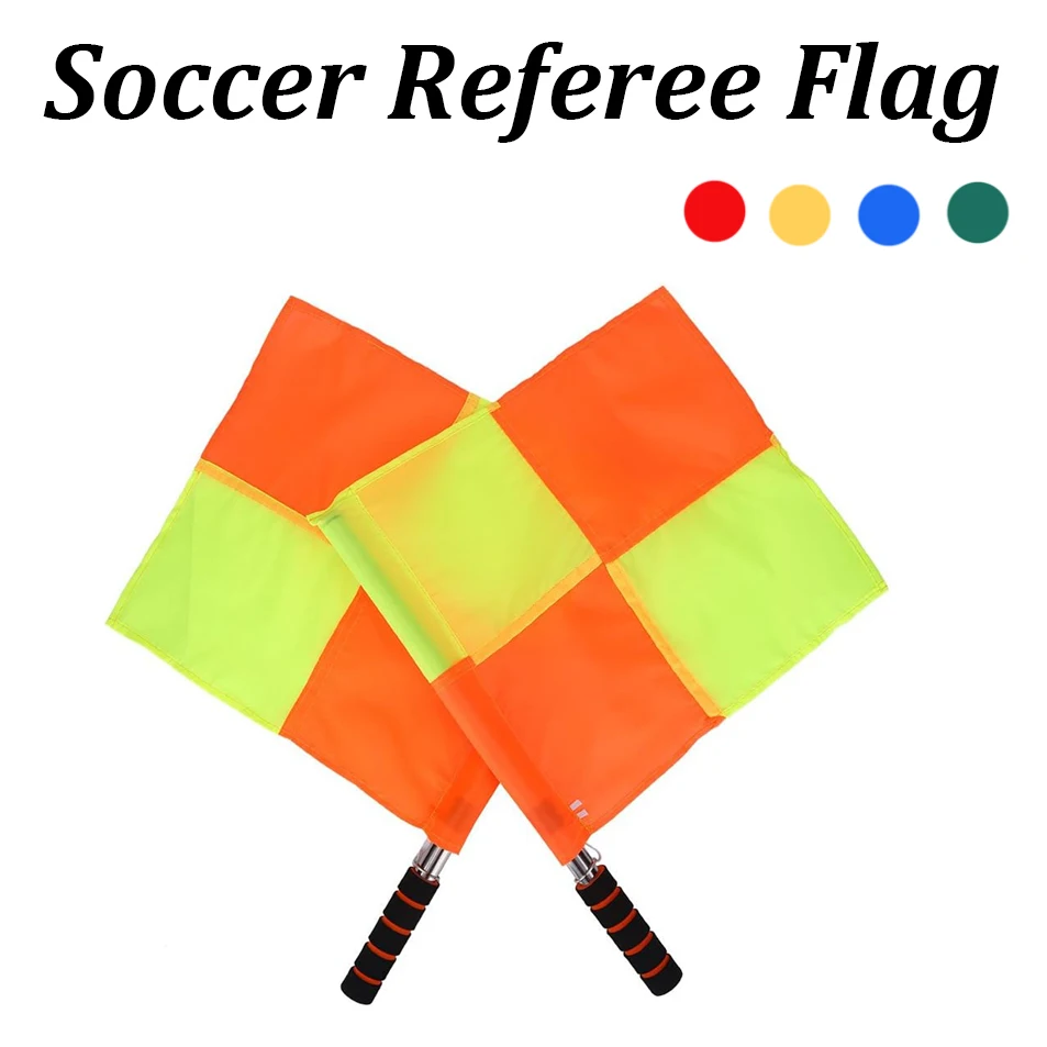 Drapeau d'arbitre de Football, jeu de foire , Match de sport, homme de ligne de Football, drapeaux imperméables, équipement d'arbitre de jeu de sport