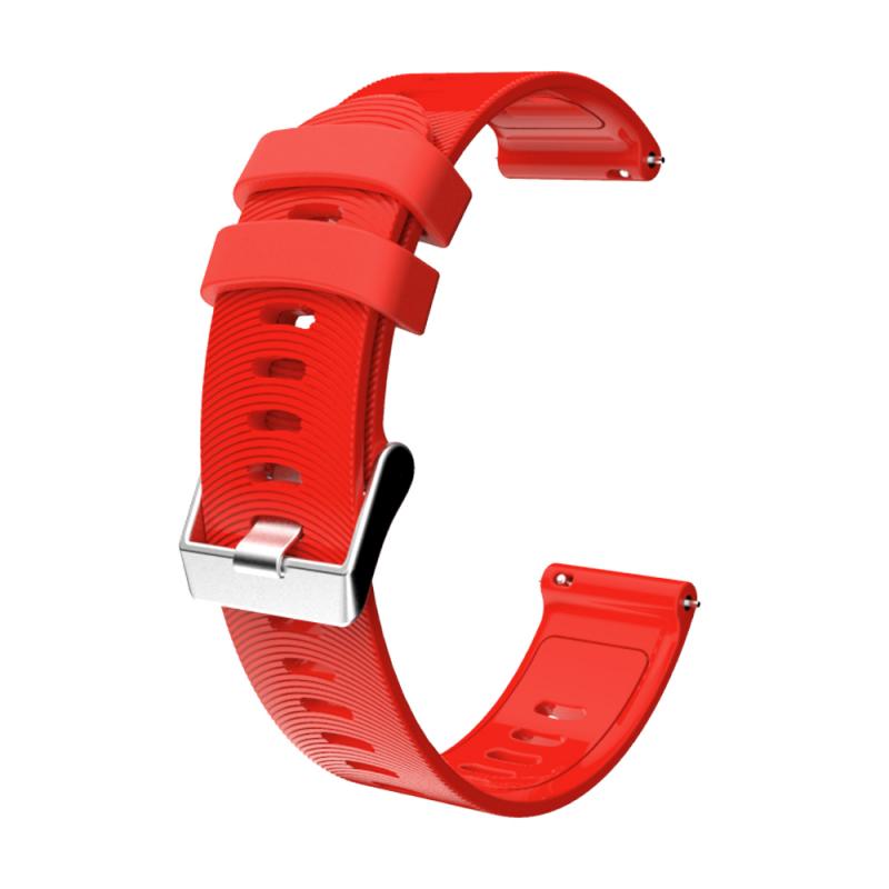 Vervanging Watch Band Sport Siliconen Armband Strap Band Voor Garmin Vivoactive 3 / Forerunner 245 Smart Horlogeband Accessoires: red