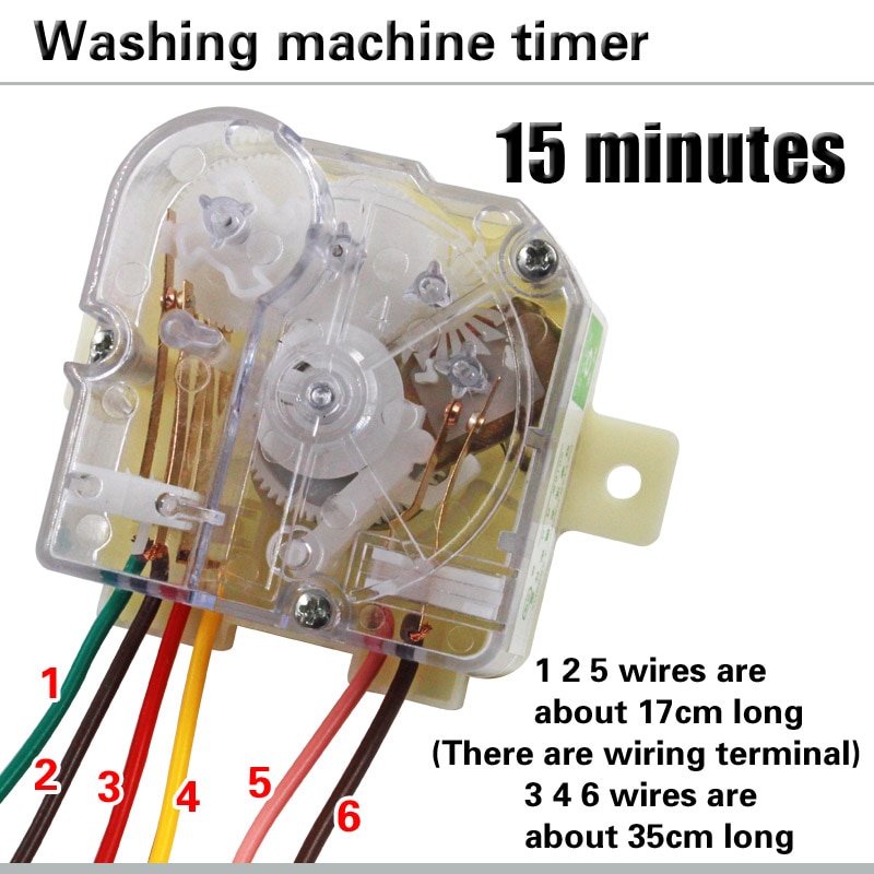 6 wire 180 degree washing machine timer Washing machine timer switch Wash timer Semi-automatic double-cylinder washing machine