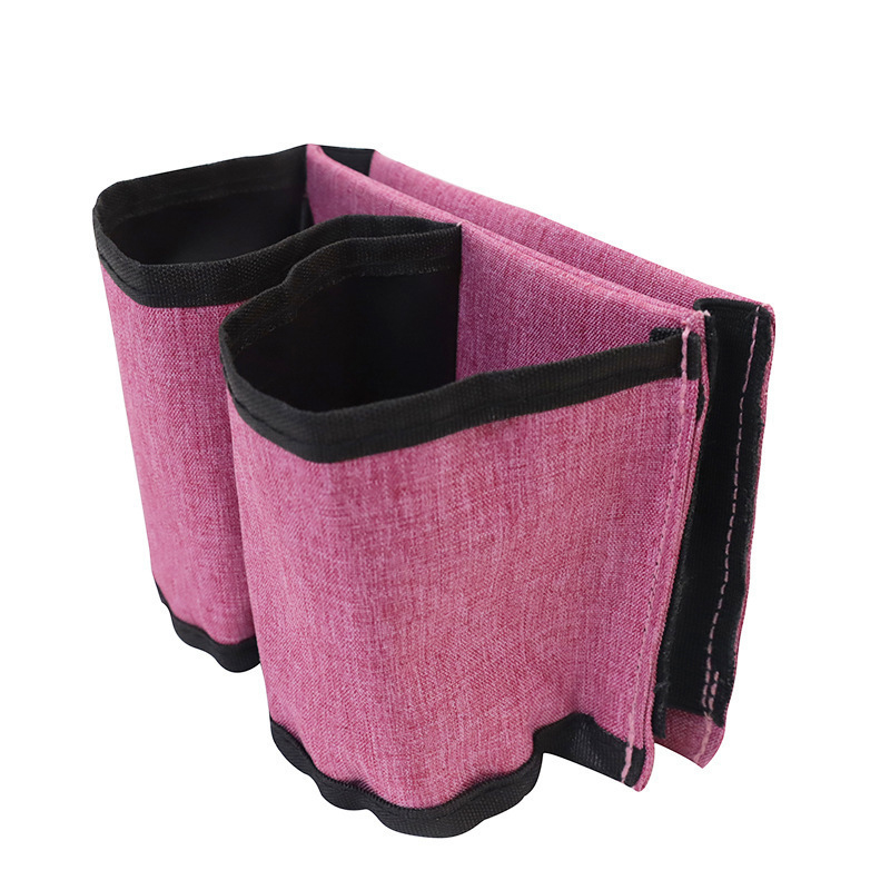 Travel Luggage Cup Holder Is A Durable Free-hand Suitcase Beverage Bag Travel Milk Tea and Coffee Cup Holder Suitable: Pink