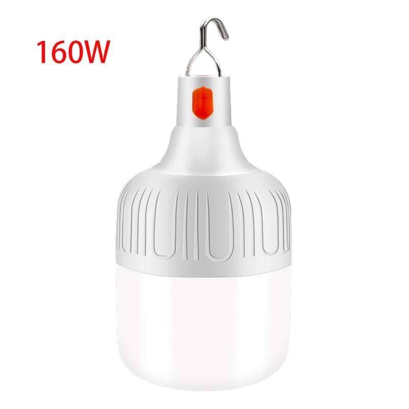 1Pcs Charging LED Super Bright Rechargeable Mobile Emergency Night Light Waterproof Bulb Outdoor Market Lights: 160W