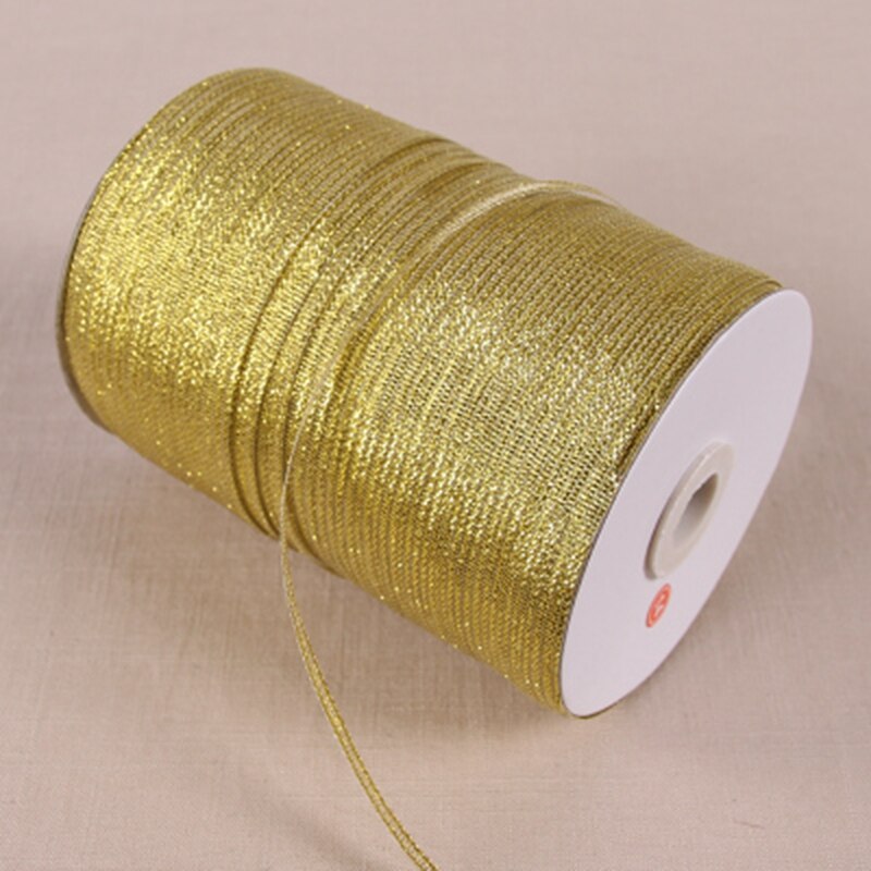 20 Yards 3mm Zilver/Goud Zijde Satijn Lint Party Thuis Bruiloft Decoratie Cadeaupapier Kerstmis Nieuwjaar DIY materiaal